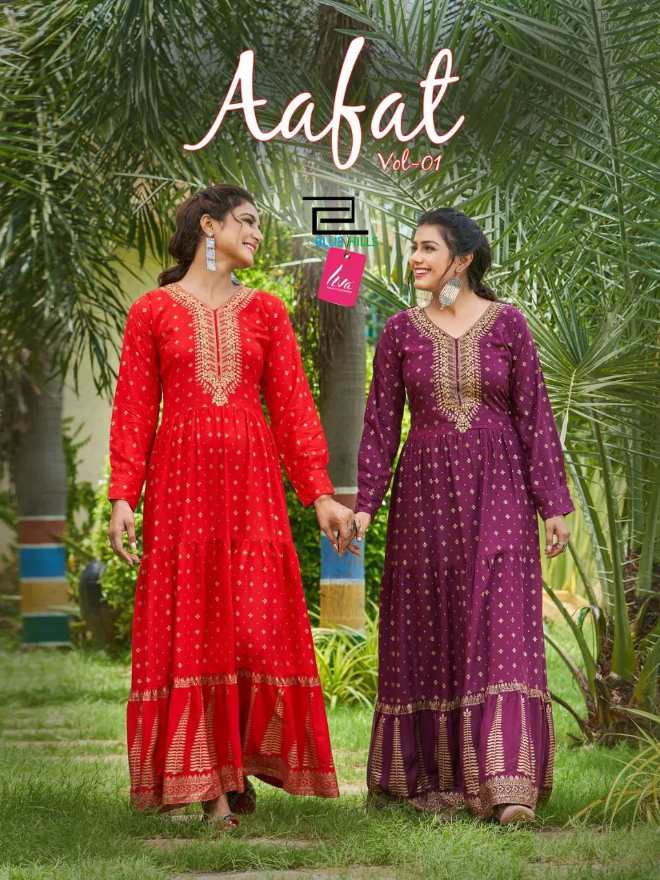 Blue Hills Aafat 1 Ethnic Wear Long Anarakali Gown Collection